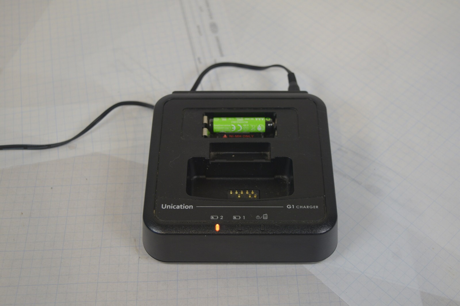 Unication G1 VHF 148-164 MHz Voice Pager AG185BX1 + G1 Charger + Power Supply