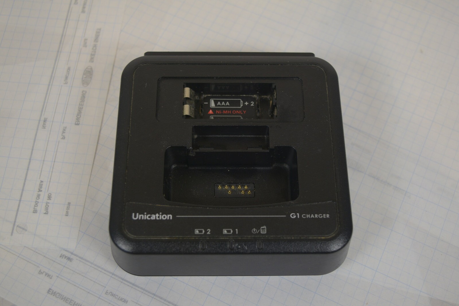 Unication G1 VHF 148-164 MHz Voice Pager AG185BX1 with G1 Charger - Tested