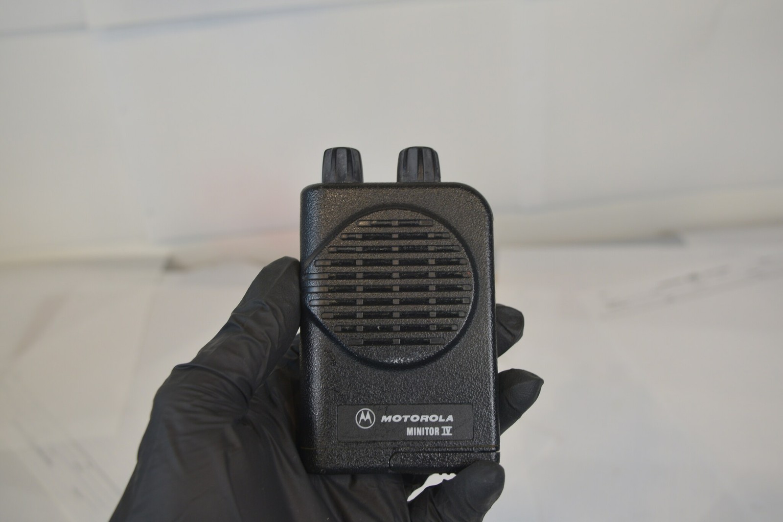 Motorola Minitor IV VHF Pager A03KUS7238BC + Working Charger + Adapter - Tested