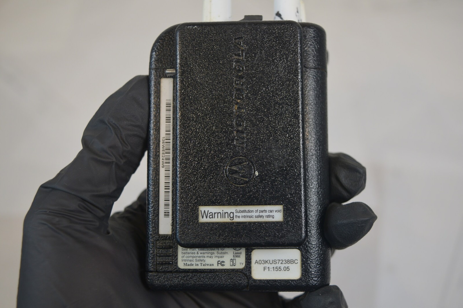 Motorola Minitor IV VHF Voice Pager A03KUS7238BC w/ Charger + Adapter - Tested