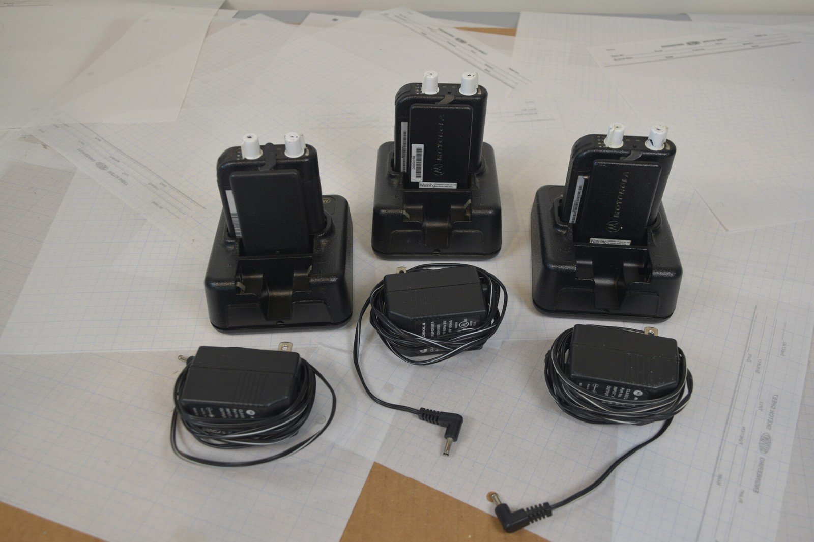 Motorola Minitor IV VHF Voice Pager A03KUS7238BC w/ Charger + Adapter - Tested