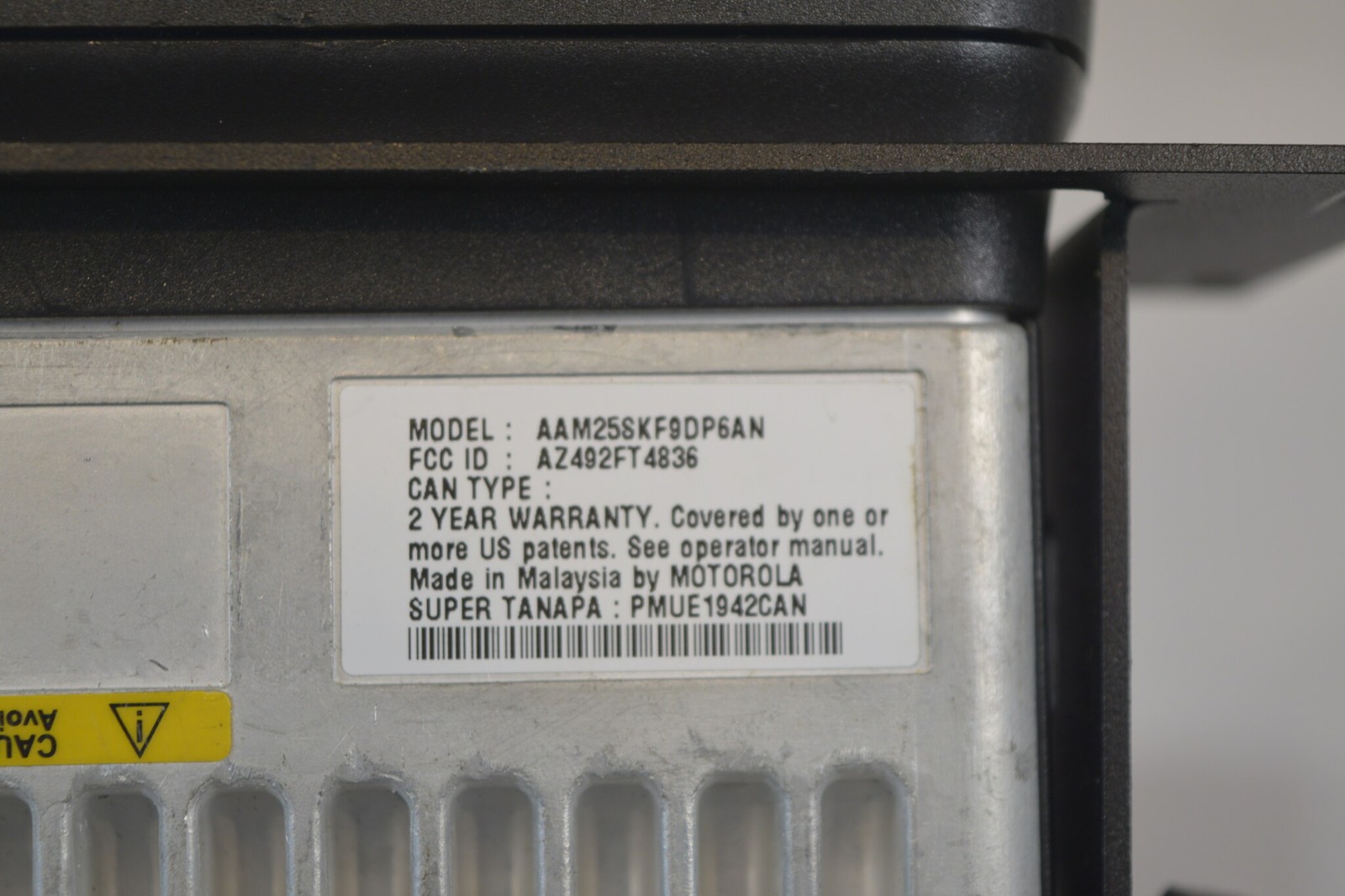 Motorola CDM1550 UHF 450-512MHz Mobile Radio AAM25SKF9DP6AN Head + Bracket RX OK