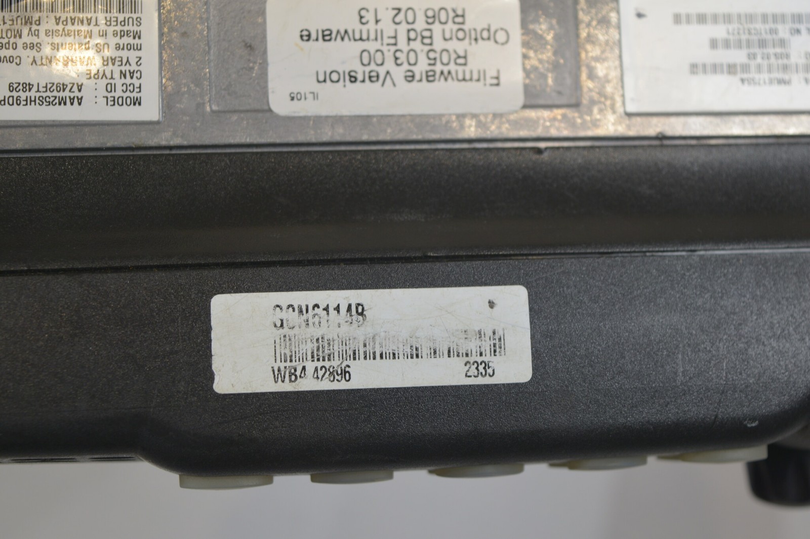 Motorola CDM1550 UHF 450-512 MHz Mobile Radio AAM25SHF9DP5AN Option Board RX OK