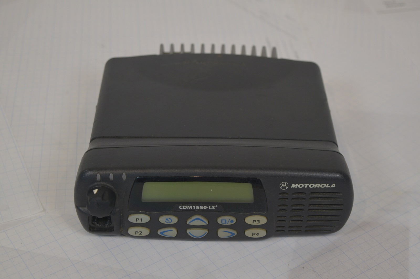 Motorola CDM1550 UHF 450-512 MHz Mobile Radio AAM25SHF9DP5AN Option Board RX OK