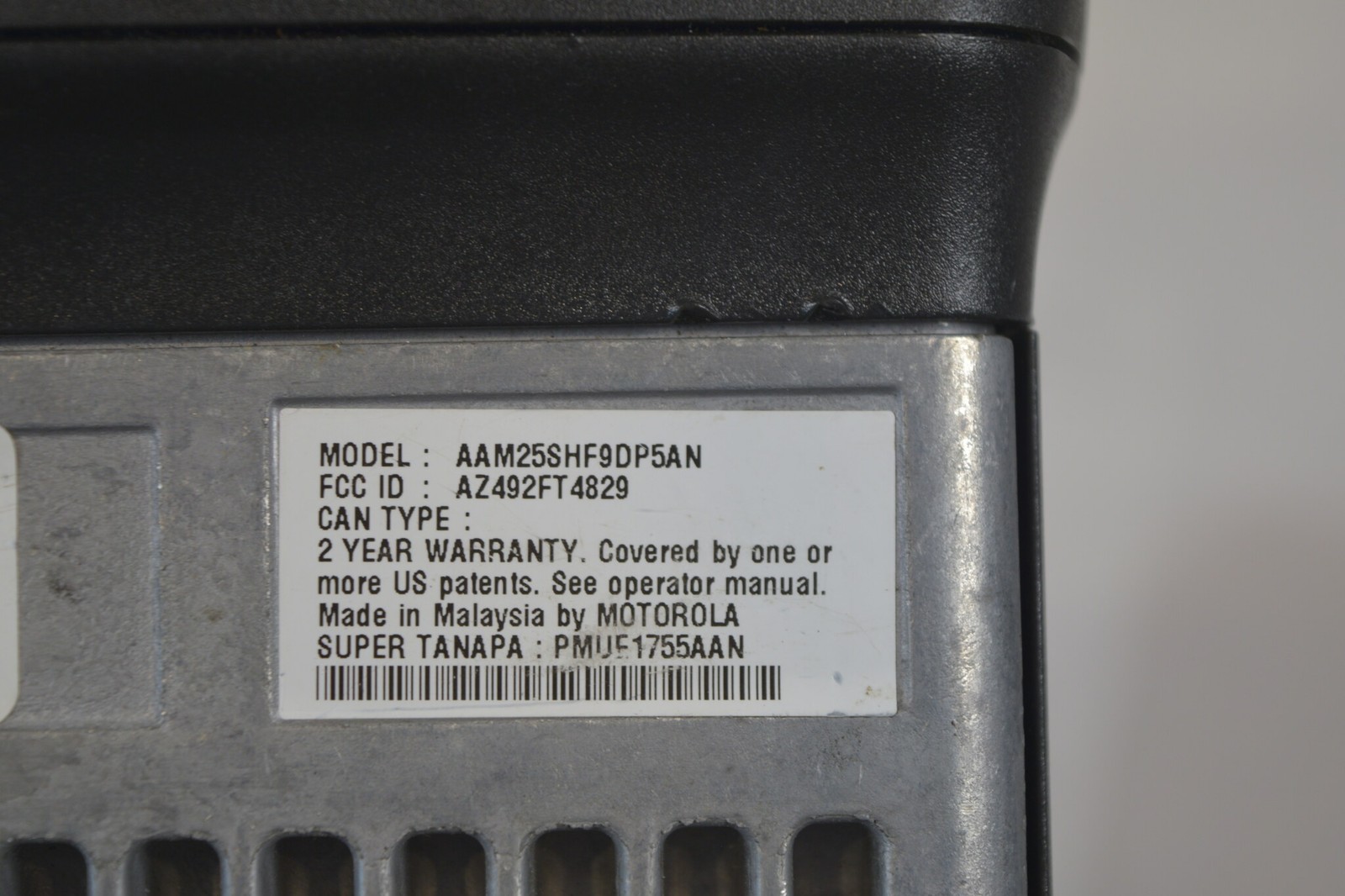 Motorola CDM1550 UHF 450-512 MHz Mobile Radio AAM25SHF9DP5AN Option Board RX OK