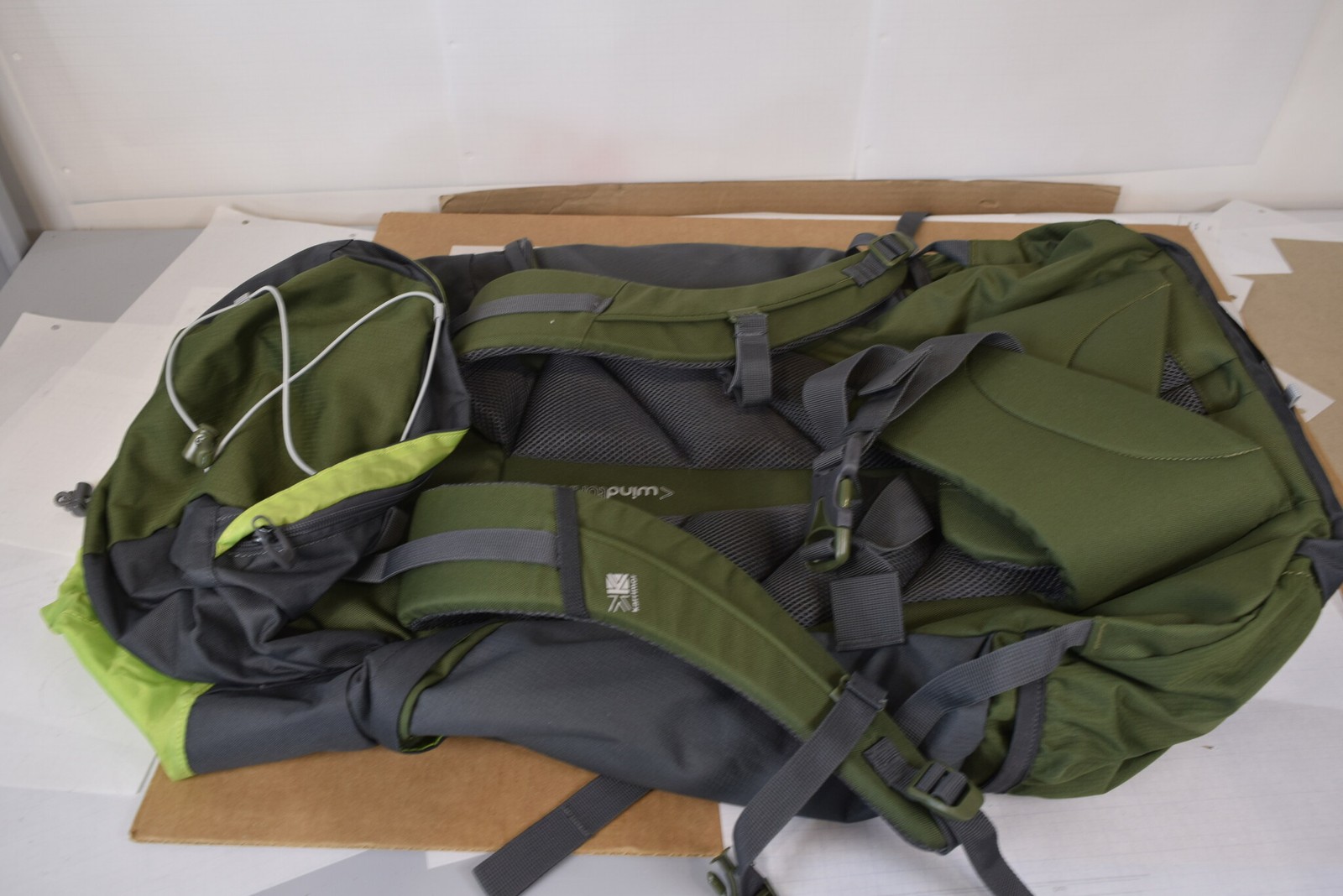 Karrimor Bobcat 65 Rucksack 65L Hiking Backpack Green/Grey - New With Tags