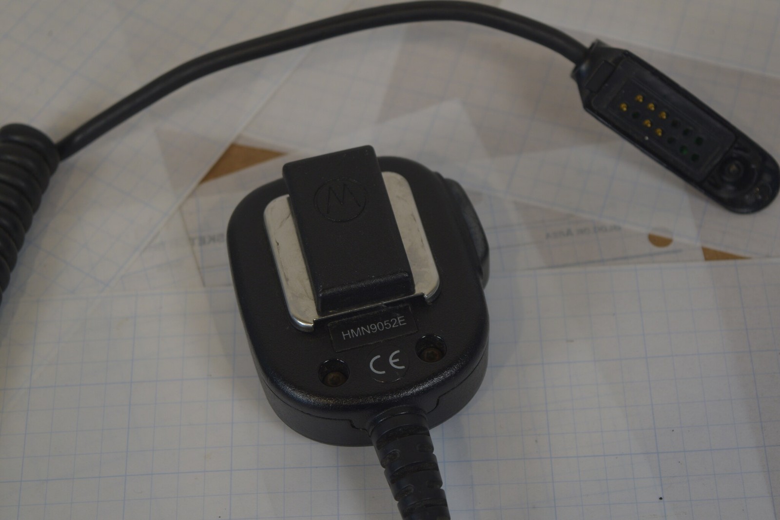 Motorola HMN9052E Remote Speaker Mic HT750 HT1250 HT1550 PR860 - Untested