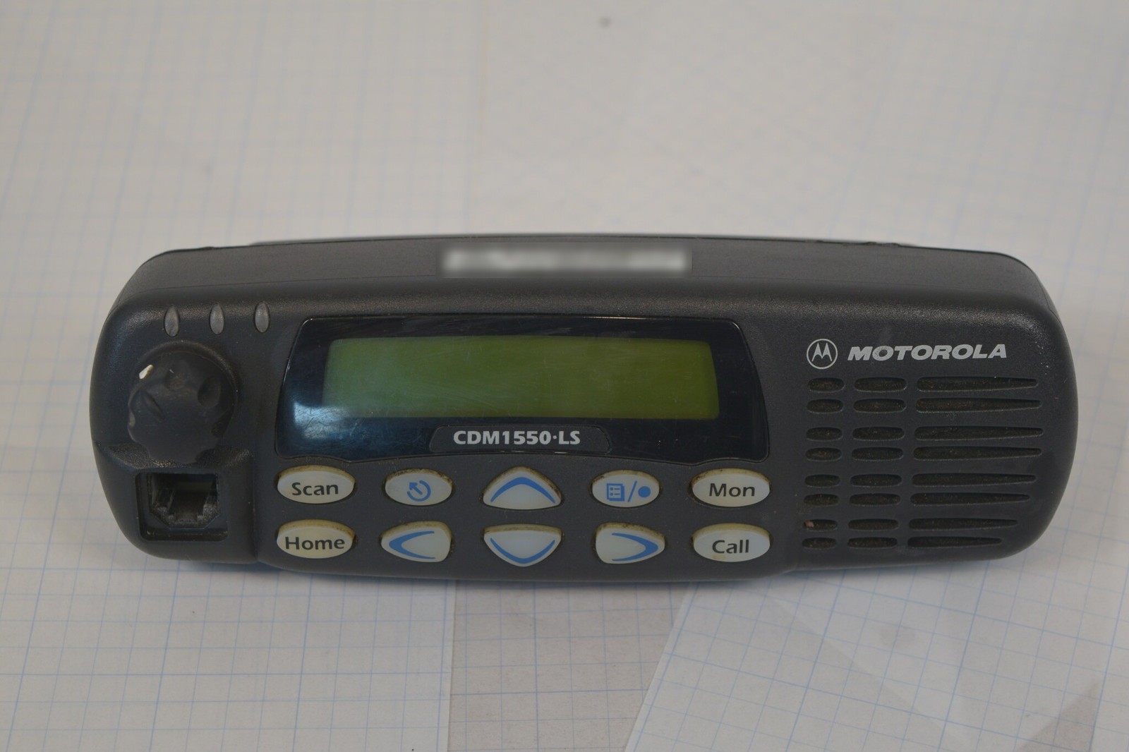 Motorola CDM1550 LS+ UHF 450-512MHz Remote Mount AAM25SKF9DP6AN Head Mic RX OK