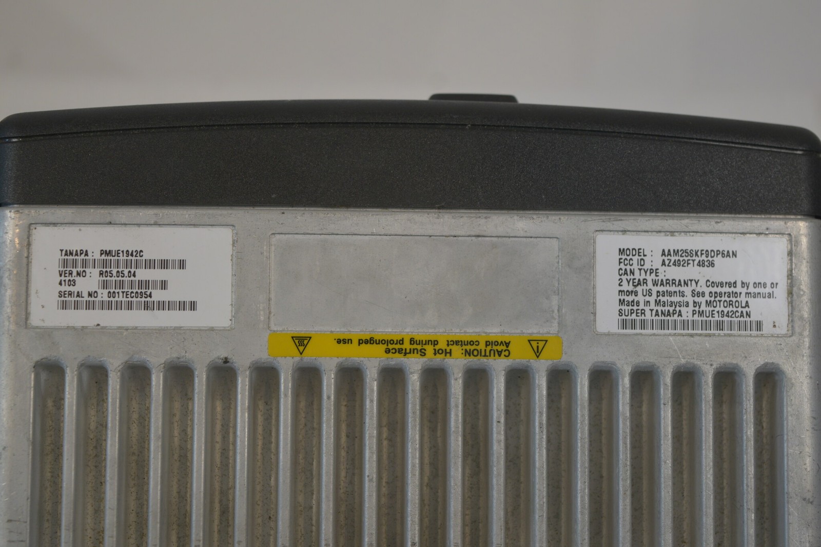 Motorola CDM1550 LS+ UHF 450-512MHz Remote Mount AAM25SKF9DP6AN Head Mic RX OK