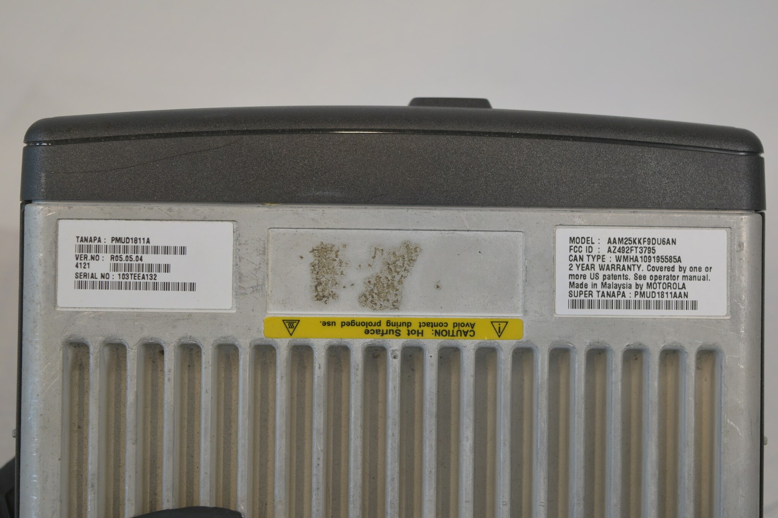 Motorola CDM1550 LS VHF 136-174MHz Remote Mount AAM25KKF9DU6AN Head Mic RX OK