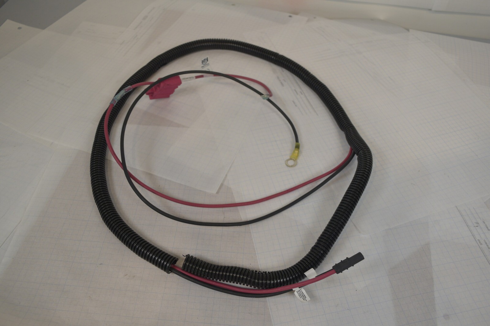 Lot of 5 Motorola Mobile Radio Power Cables HKN4191 HKN4137A Fused - Used As-Is
