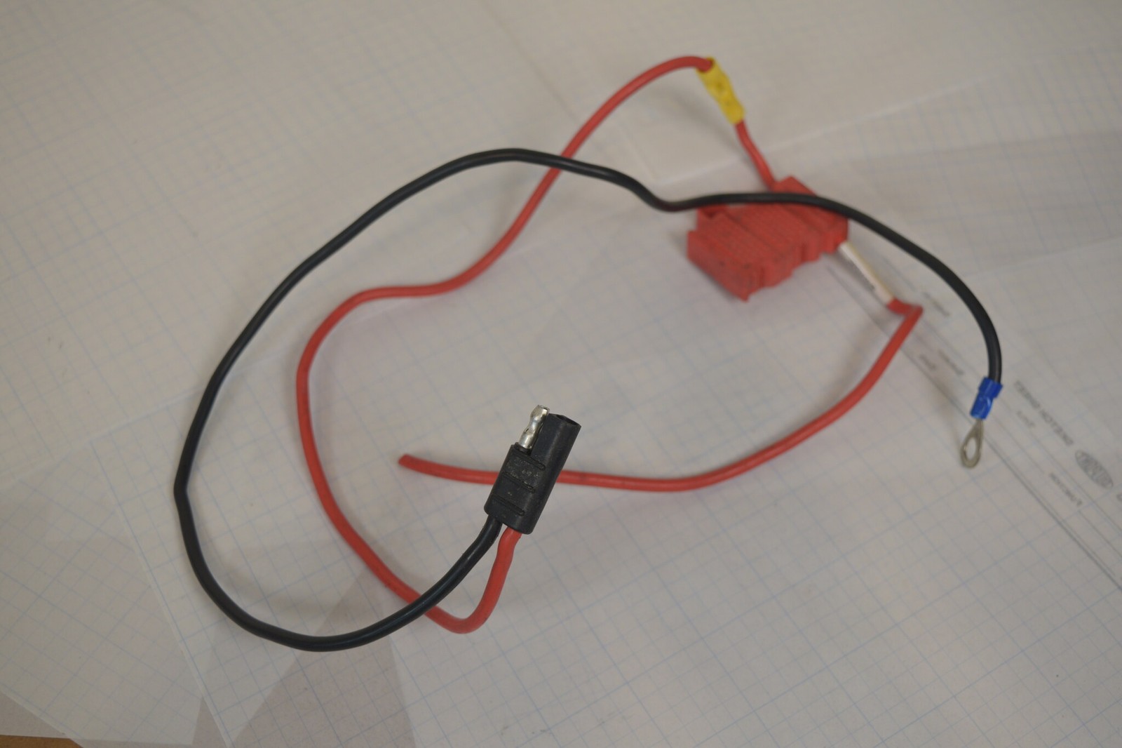 Lot of 5 Motorola Mobile Radio Power Cables HKN4191 HKN4137A Fused - Used As-Is