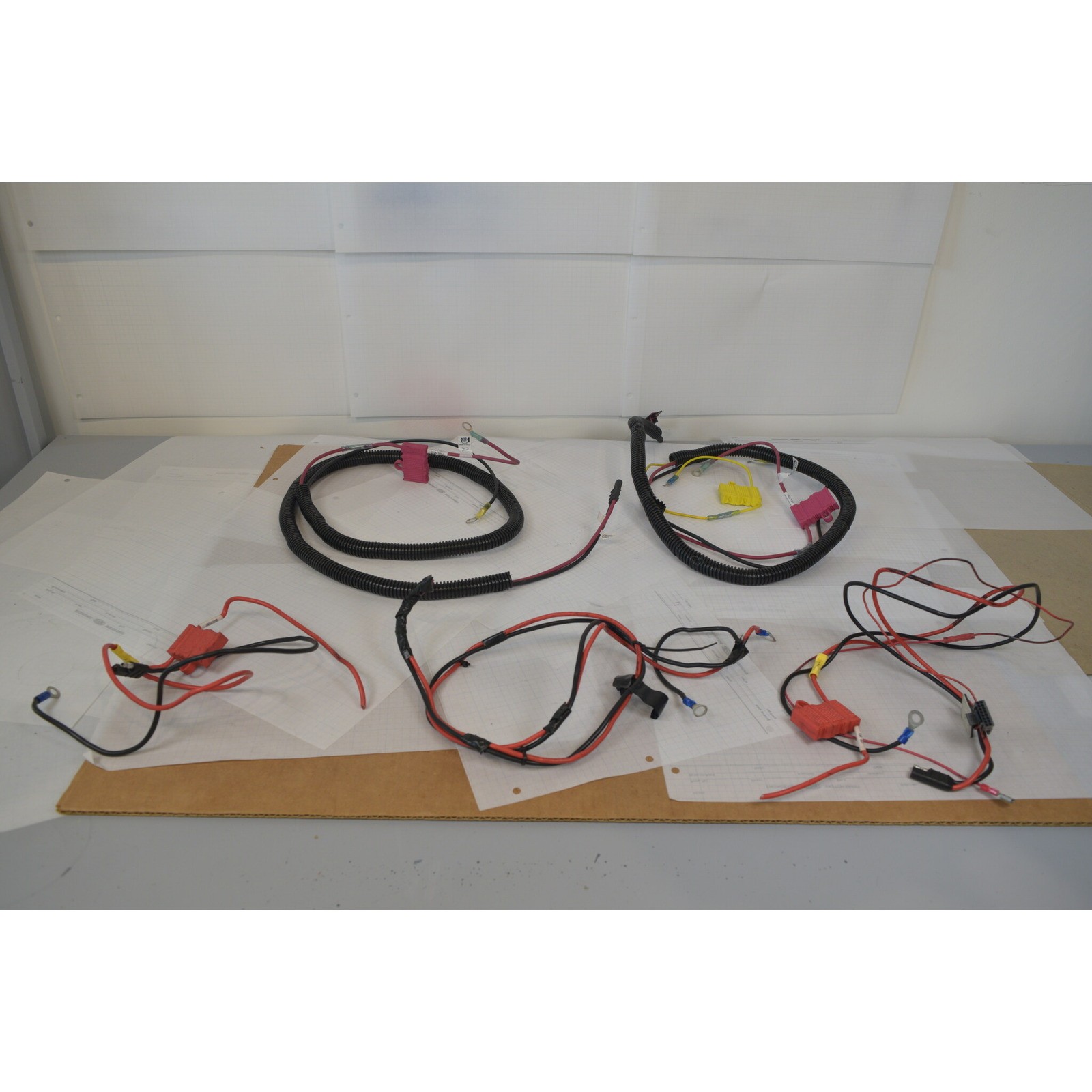 Lot of 5 Motorola Mobile Radio Power Cables HKN4191 HKN4137A Fused - Used As-Is