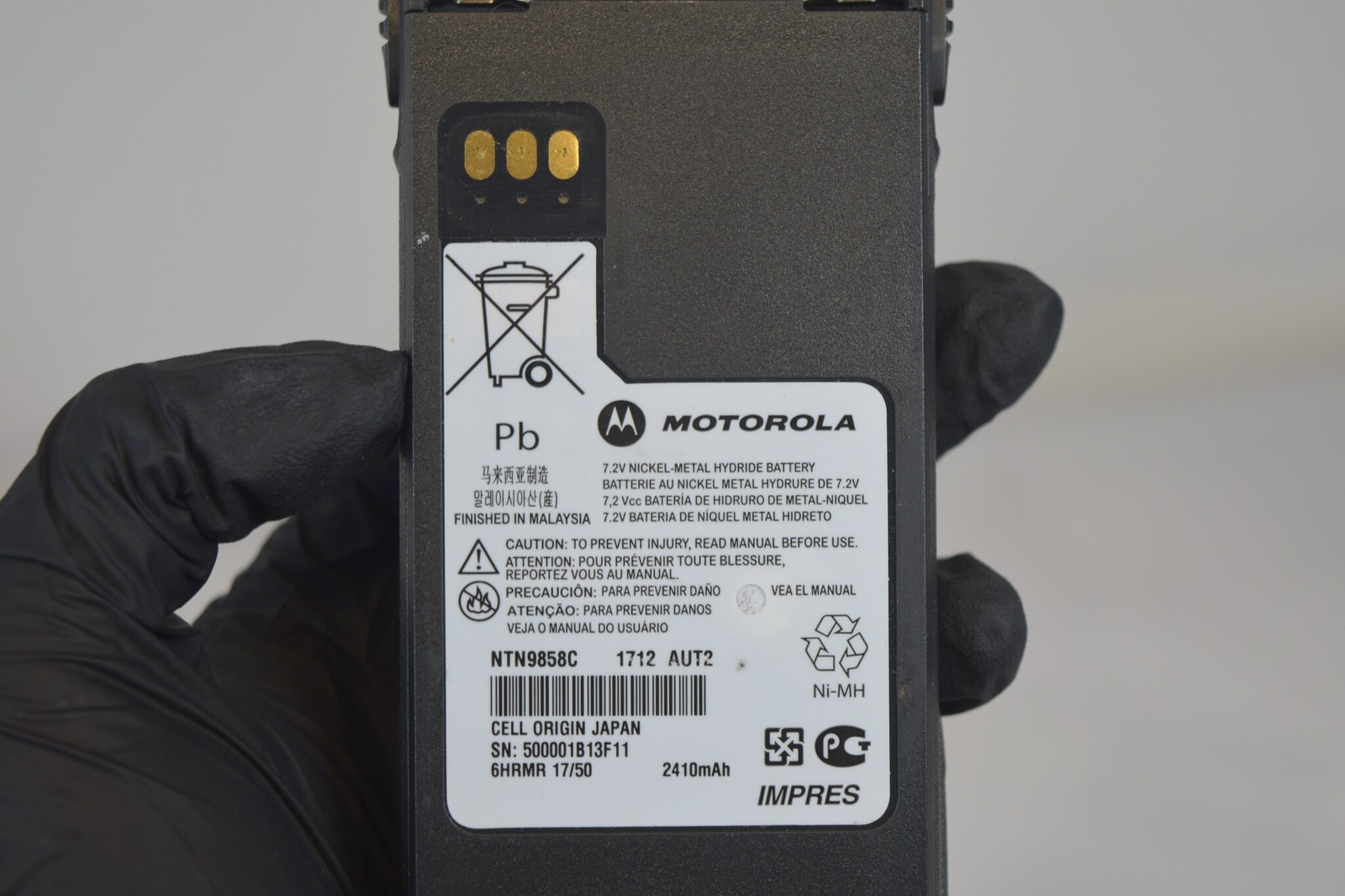 Motorola XTS2500 Model II 700/800 P25 Radio + OEM IMPRES Battery + RMN5038A Mic