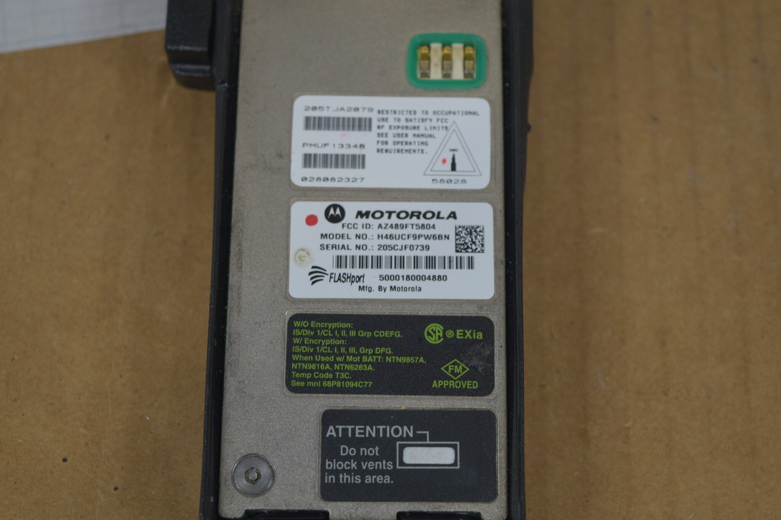 Motorola XTS2500 Model II 700/800 P25 Radio + OEM IMPRES Battery + RMN5038A Mic