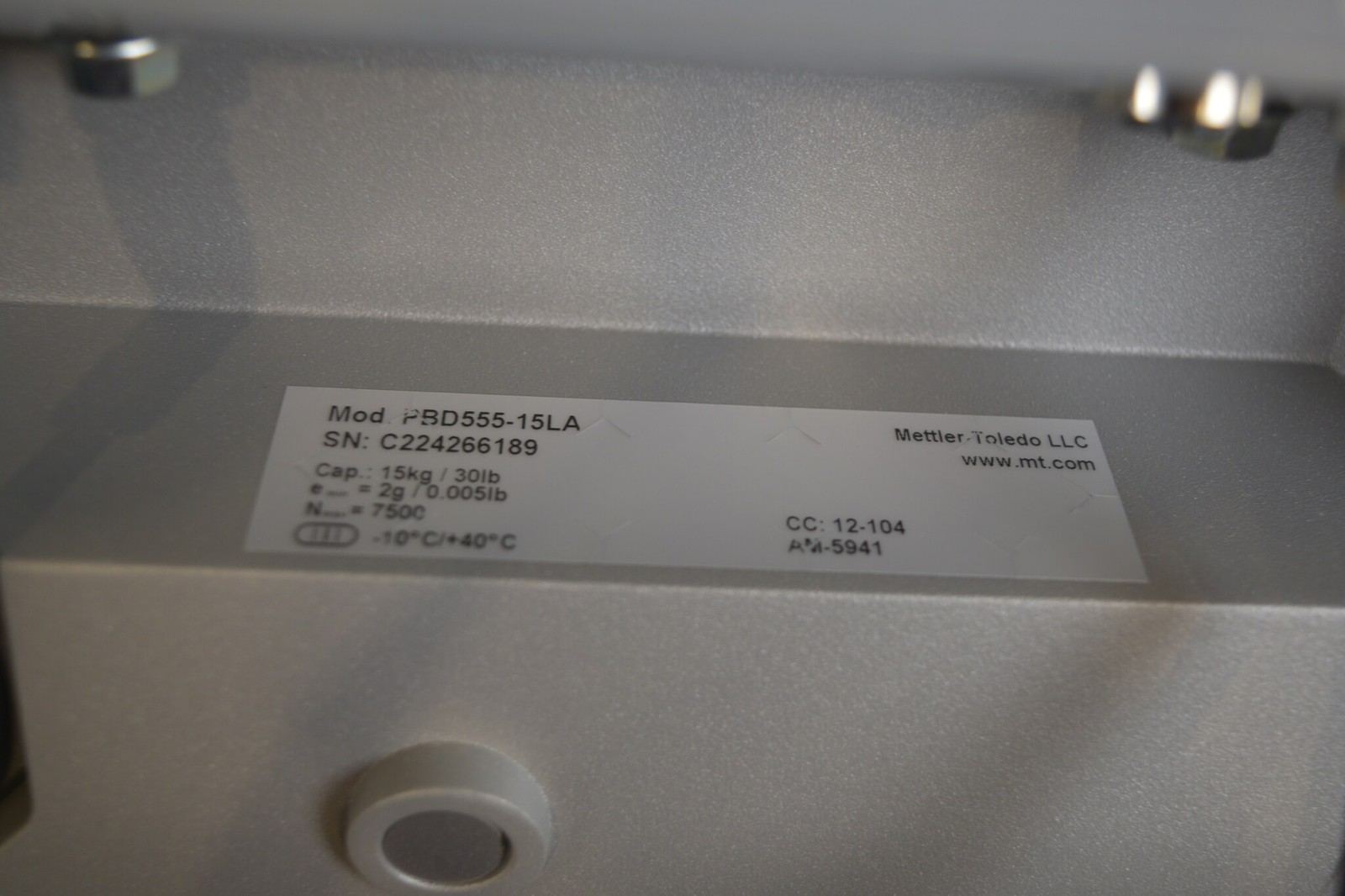 Mettler Toledo ICS425s-15LA/f Bench Scale 15 kg x 0.1 g - Tested, Calibrated
