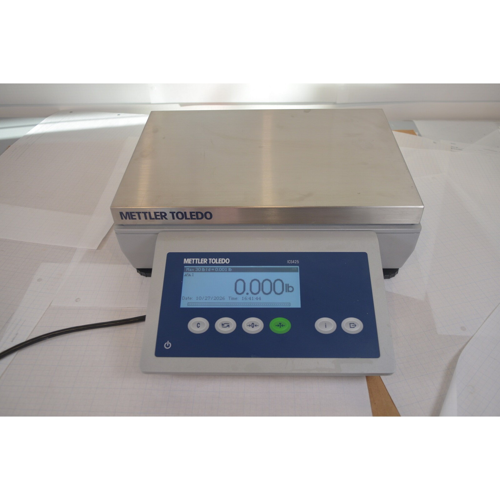 Mettler Toledo ICS425s-15LA/f Bench Scale 15 kg x 0.1 g - Tested, Calibrated