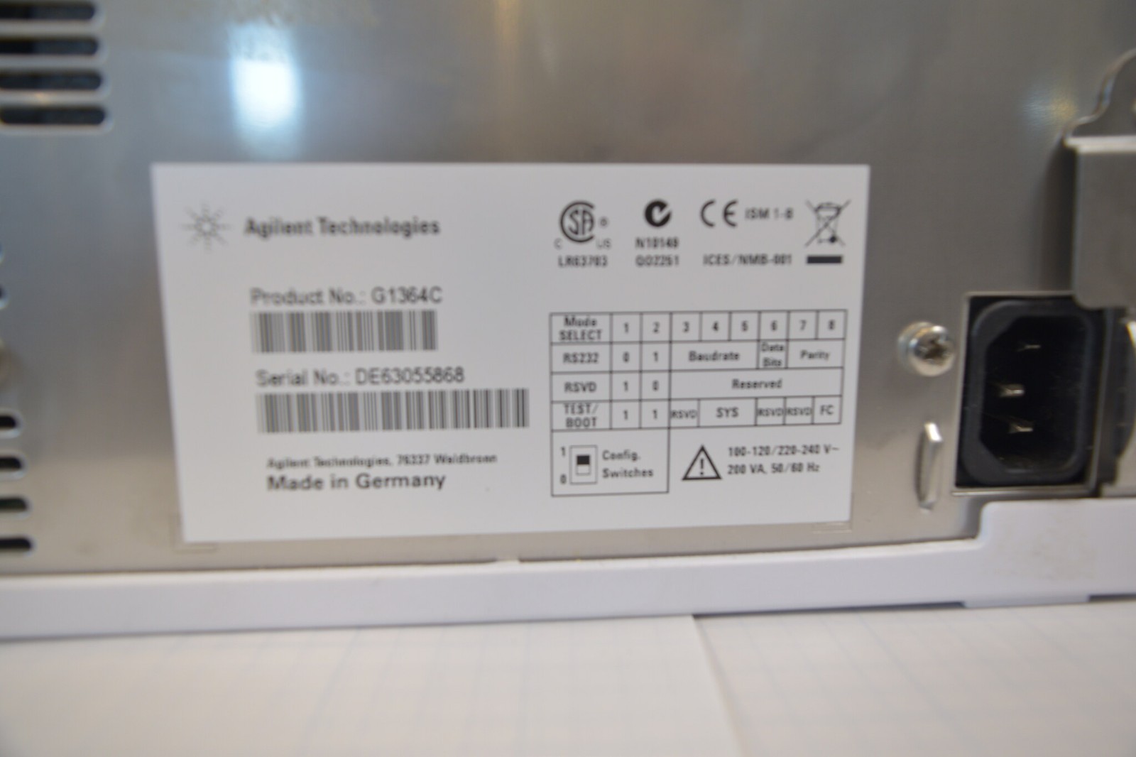 Agilent 1200 G1364C Analytical Fraction Collector DE63055868 - Init/Valve Tested