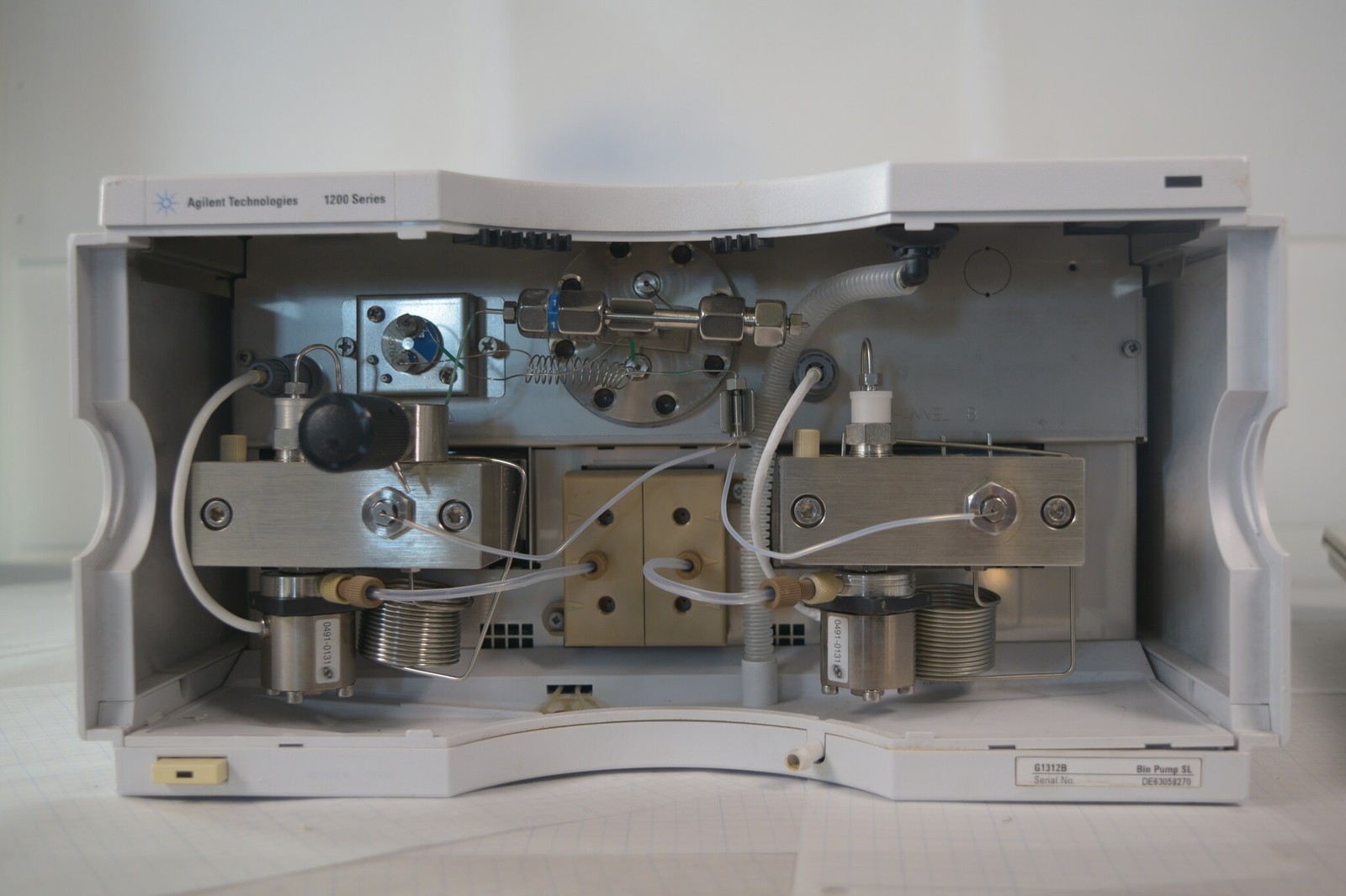 Agilent 1200 G1312B Binary Pump SL DE63058270 Pressure Test PASS ~500 bar
