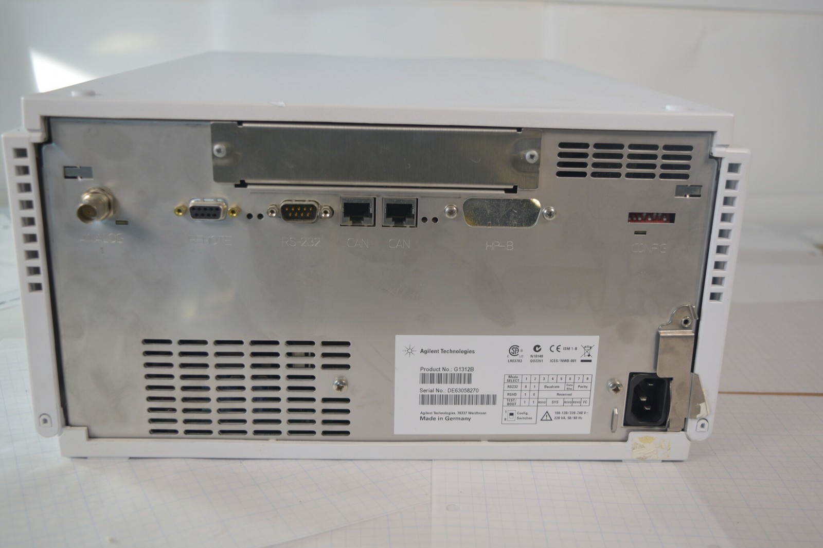 Agilent 1200 G1312B Binary Pump SL DE63058270 Pressure Test PASS ~500 bar