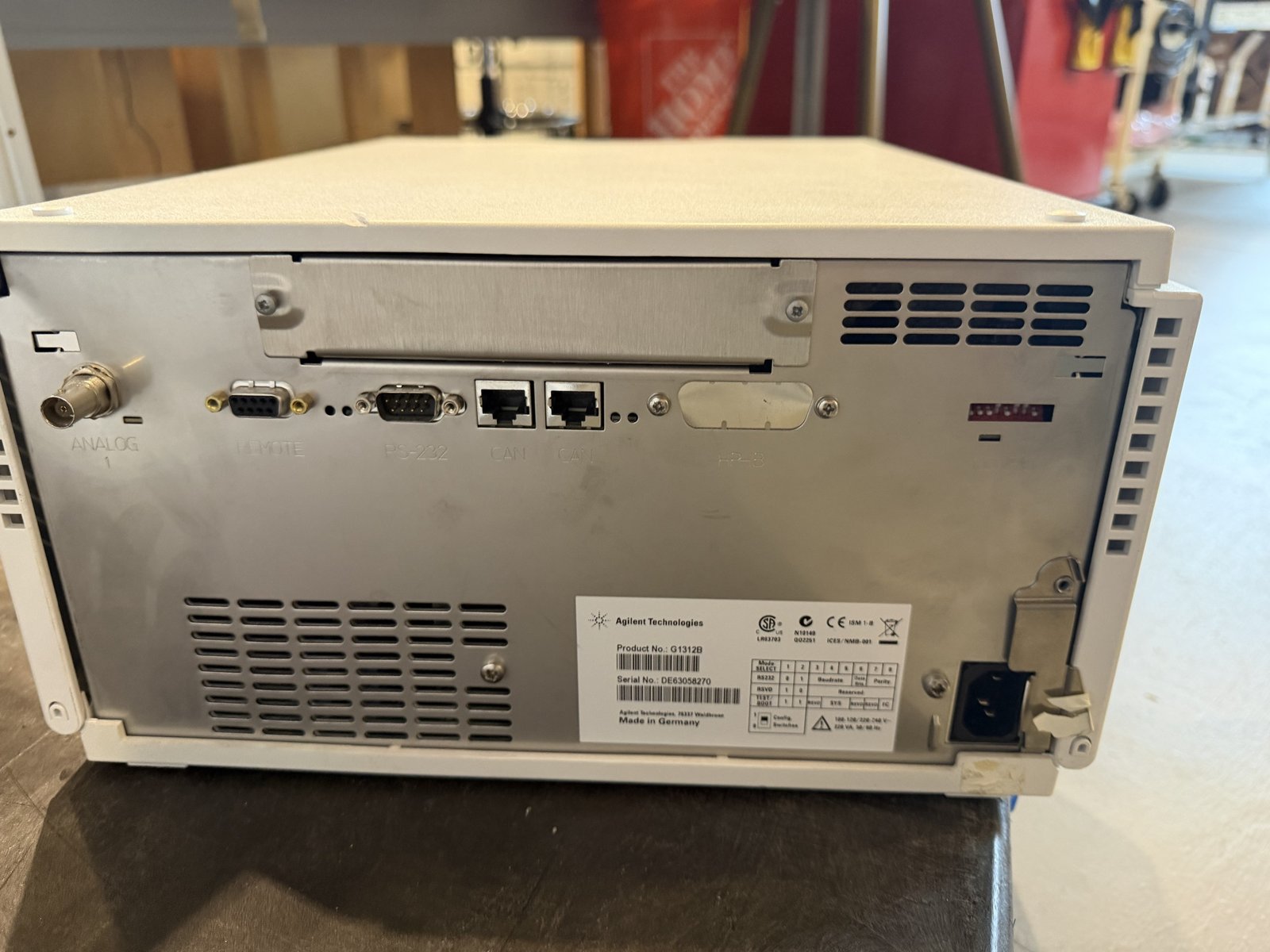 Agilent 1200 G1312B Binary Pump SL DE63058270 Pressure Test PASS ~500 bar