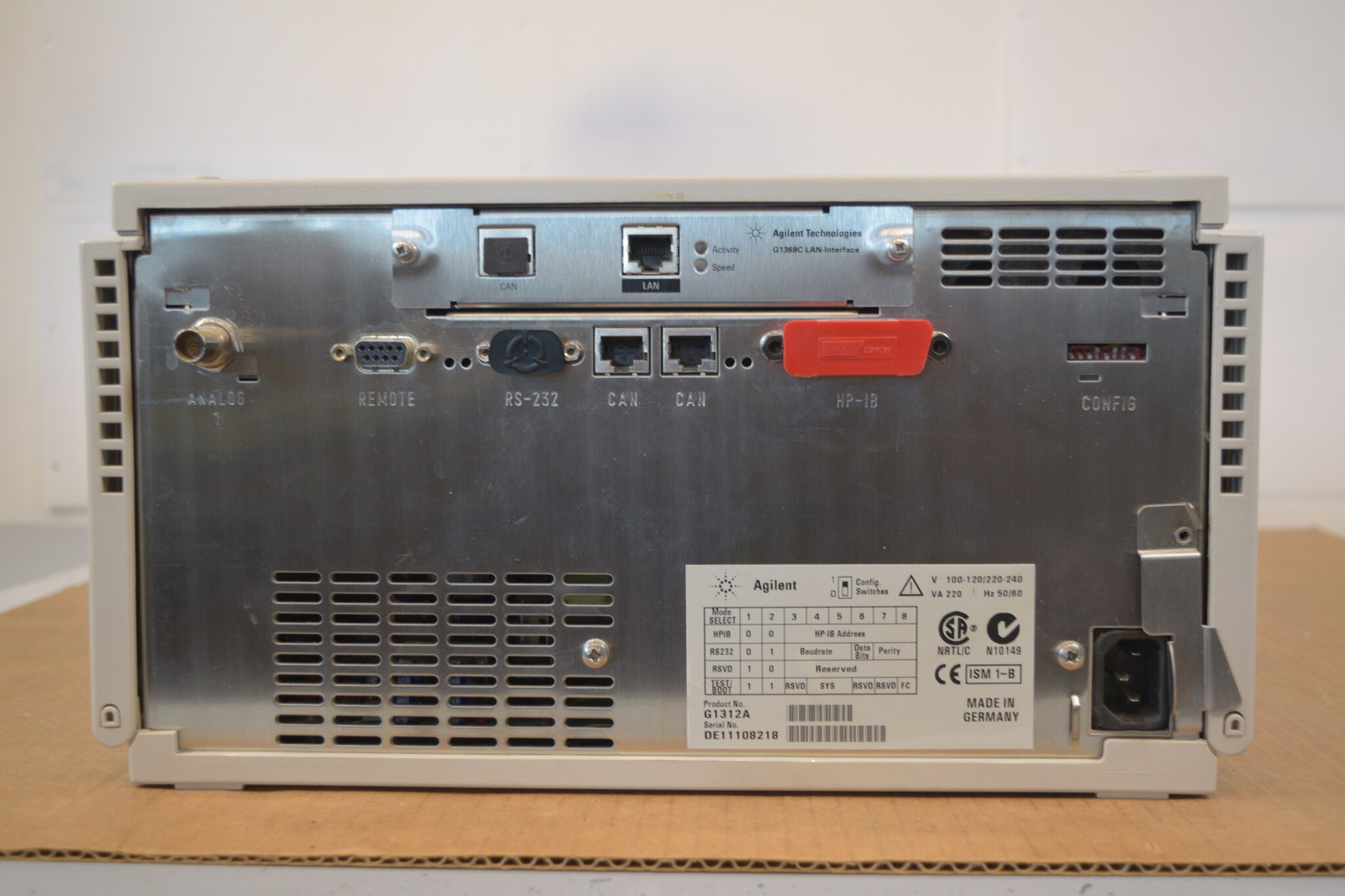 Agilent 1100 G1312A Binary Pump HPLC Pressure+Leak Test Passed G1369C LAN