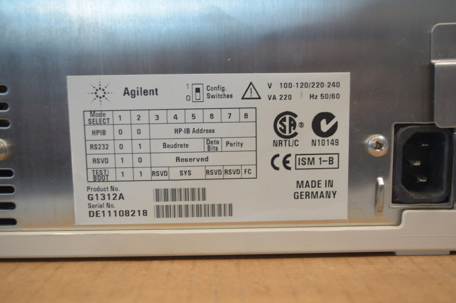 Agilent 1100 G1312A Binary Pump HPLC Pressure+Leak Test Passed G1369C LAN