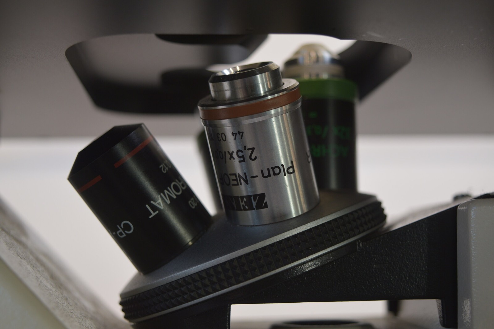 Carl Zeiss Invertoskop 451201 Inverted Phase Contrast Microscope 5 Objectives