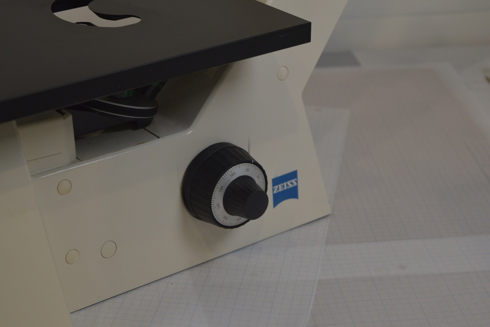 Carl Zeiss Invertoskop 451201 Inverted Phase Contrast Microscope 5 Objectives