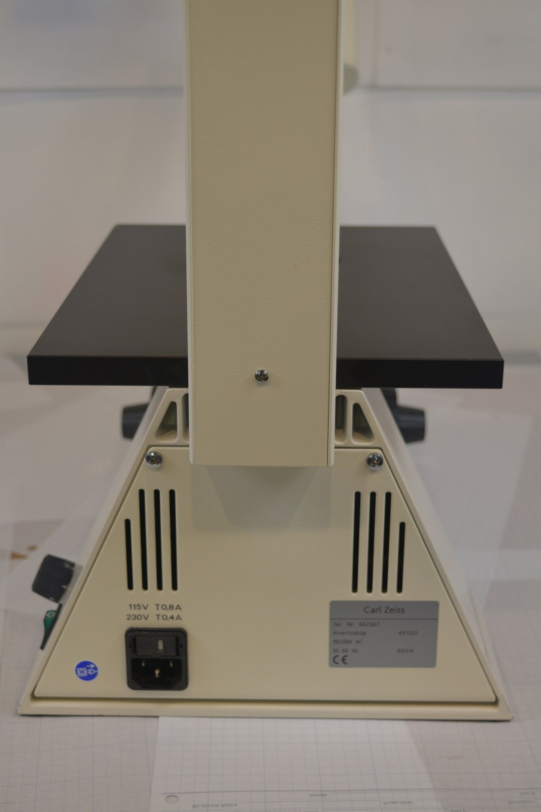 Carl Zeiss Invertoskop 451201 Inverted Phase Contrast Microscope 5 Objectives
