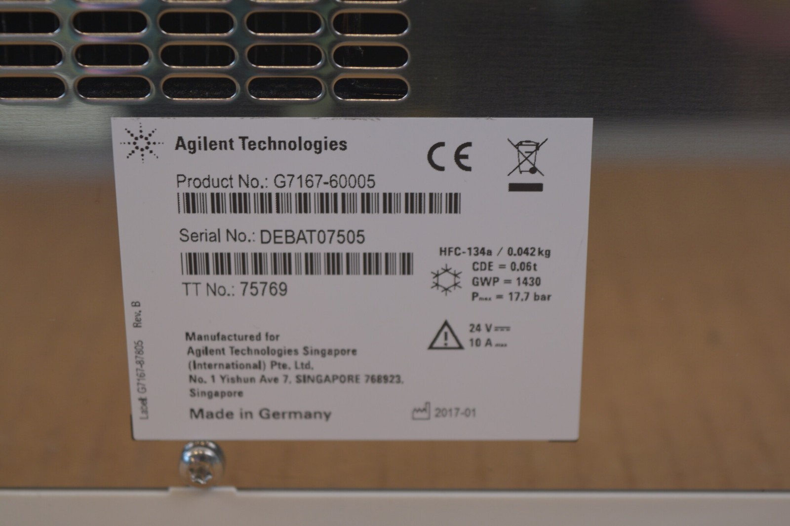 Agilent Infinity II G7167-60005 Sample Cooler 1260/1290 - Untested