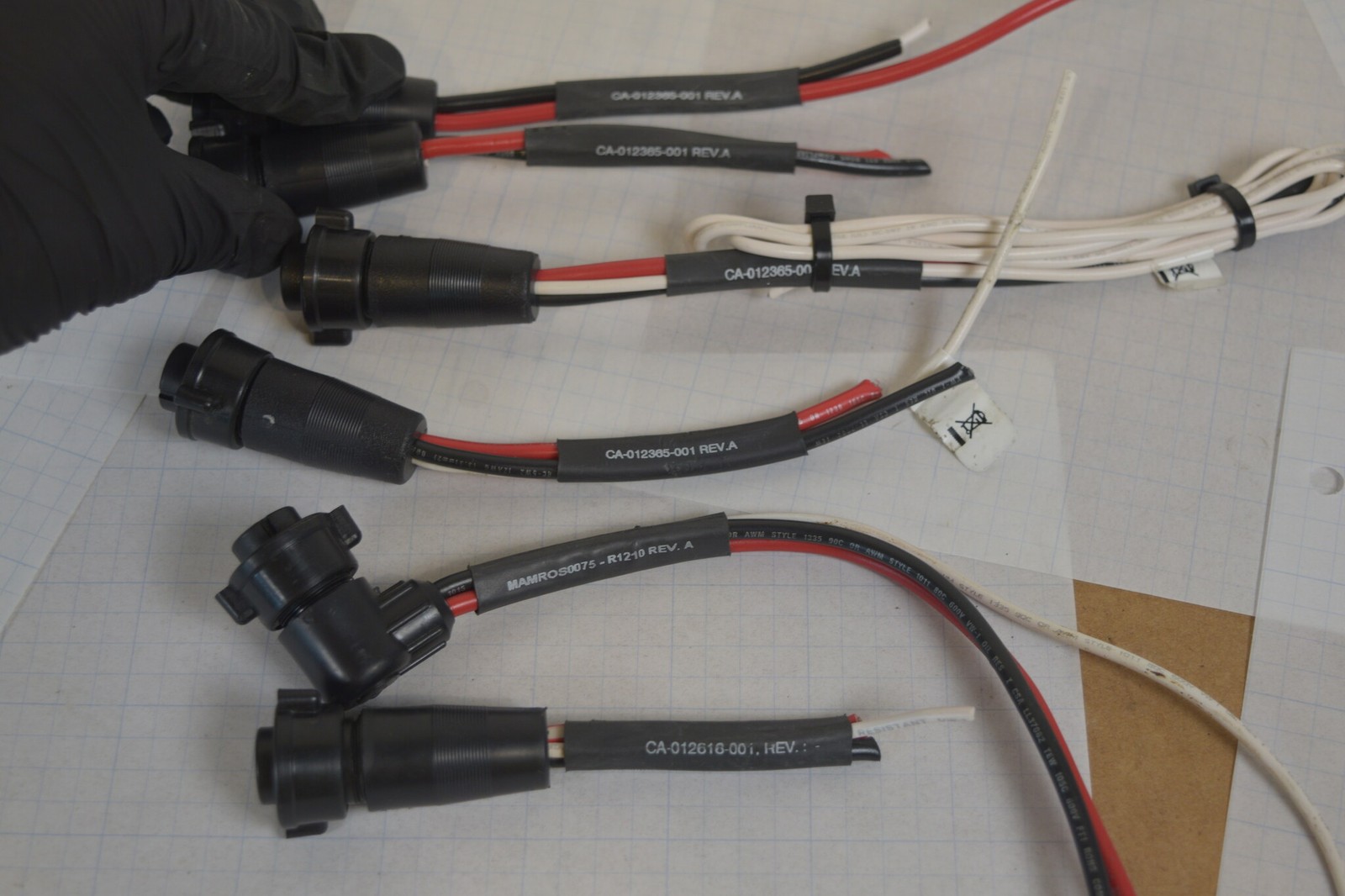 Lot of 7 Harris CU23218 CH-721 Power Pigtails + Hamsar 99007 MAMROS0088 Timer