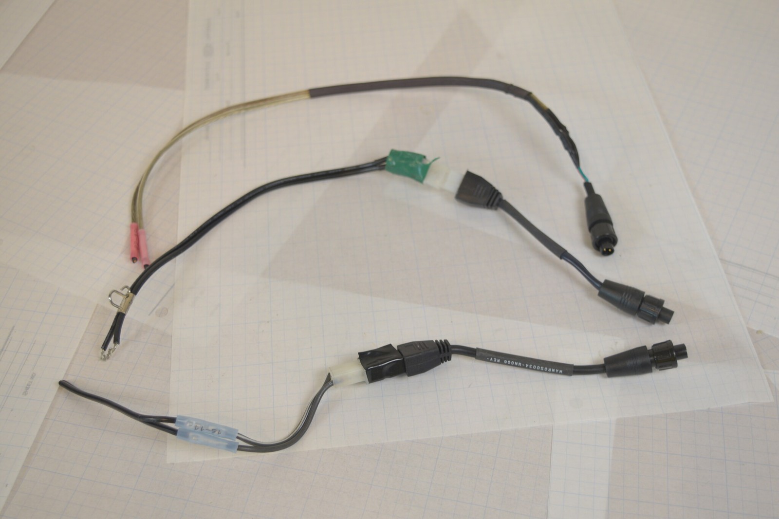 Lot of 3 Harris M/A-COM MAMROS0034-NN006 2-Pin Speaker Adapter Cables CU23218