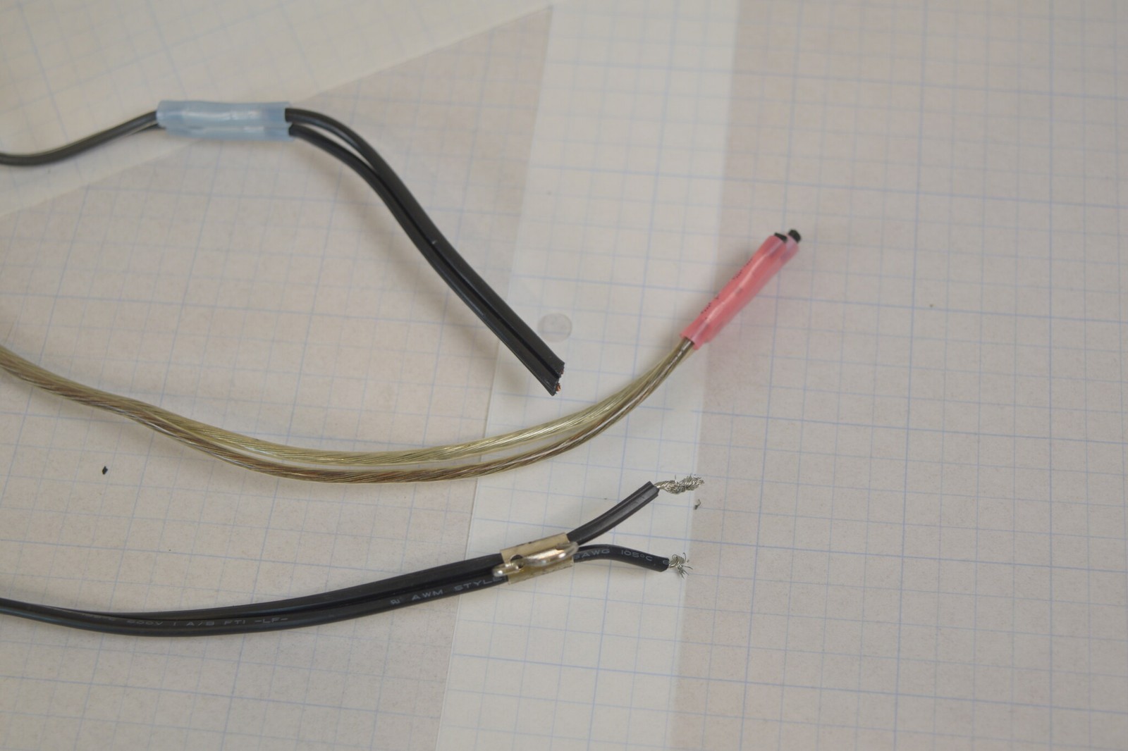 Lot of 3 Harris M/A-COM MAMROS0034-NN006 2-Pin Speaker Adapter Cables CU23218