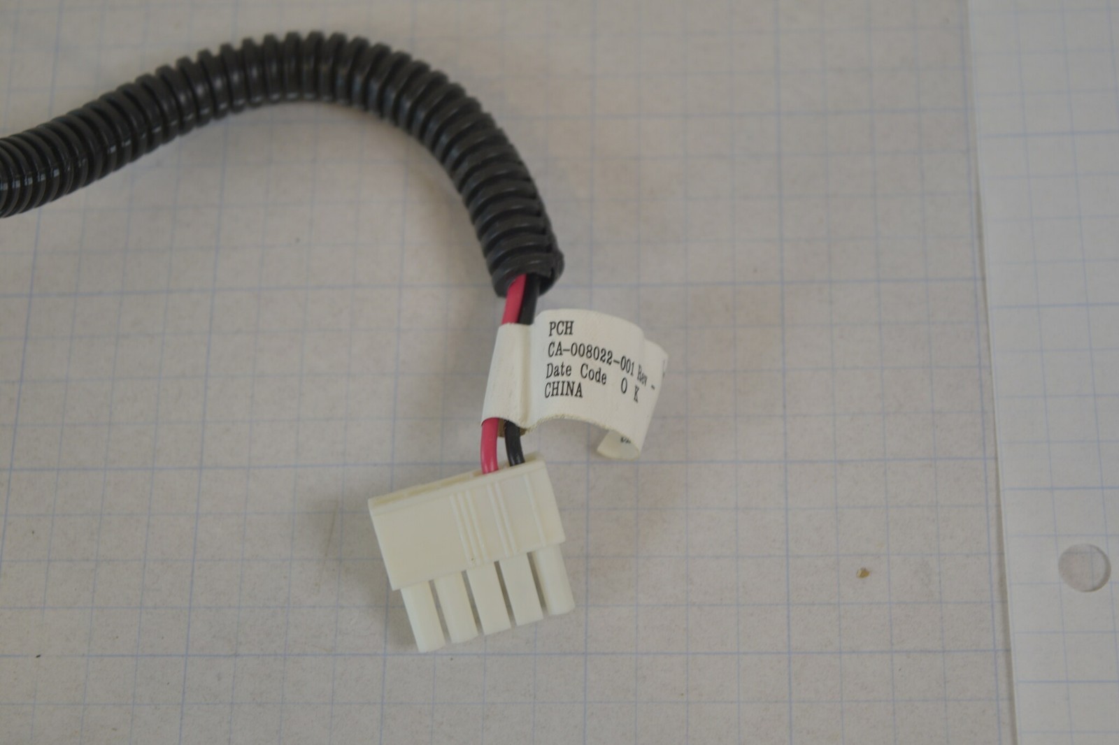 New Harris M/A-COM CA-008022-001 VC4000 DC Power Cable + 3A Fuse Holder + Spare