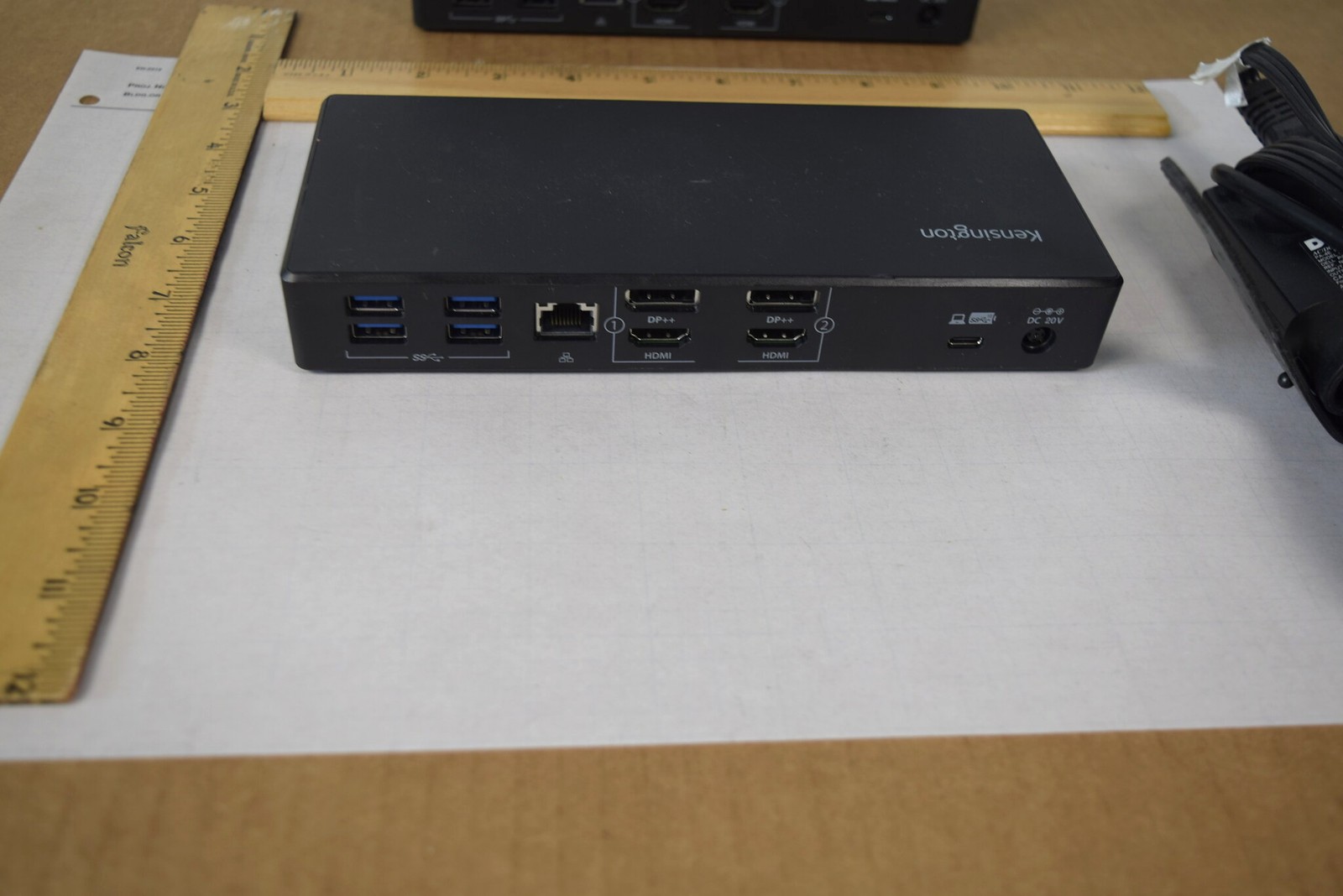 Kensington SD4780P USB-C USB 3.0 Dual 4K Docking Station K33620 w/ Dell Adapter
