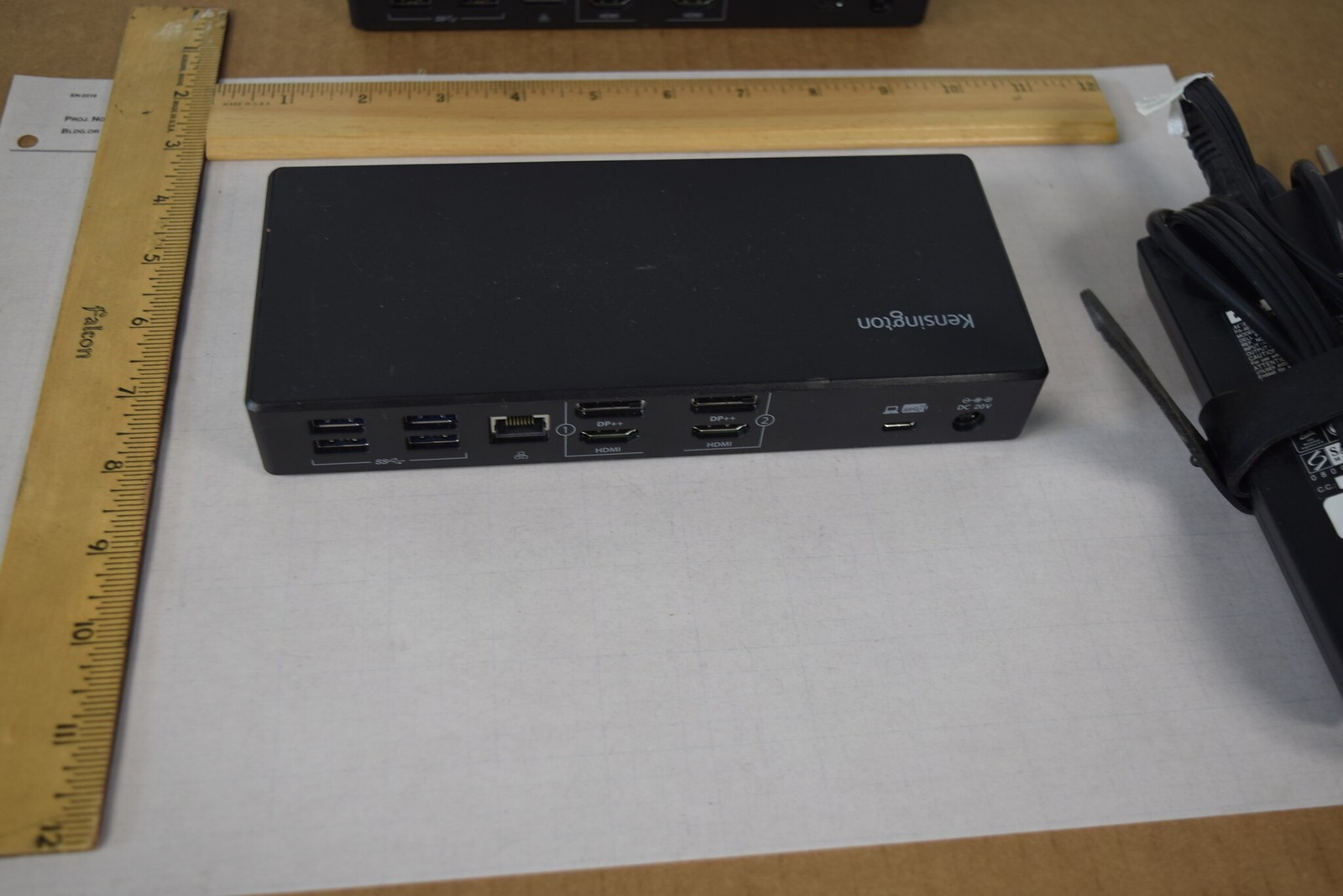 Kensington SD4780P USB-C USB 3.0 Dual 4K Docking Station K33620 w/ Dell Adapter