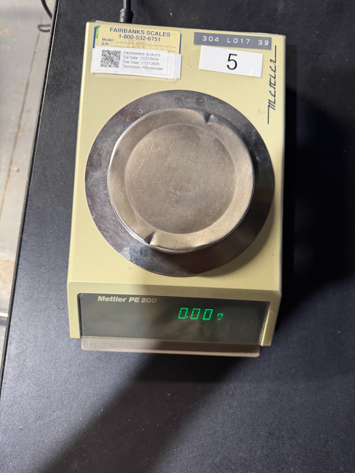 Mettler PE 200 Top Loading Precision Lab Balance Scale 200g - Powers On