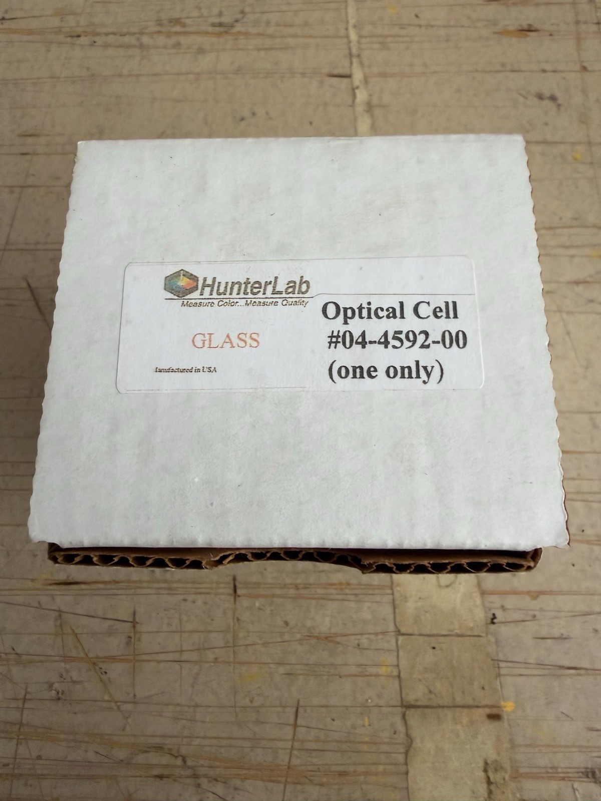 HunterLab Glass Optical Cell 20mm Light Path 04-4592-00 New Open Box