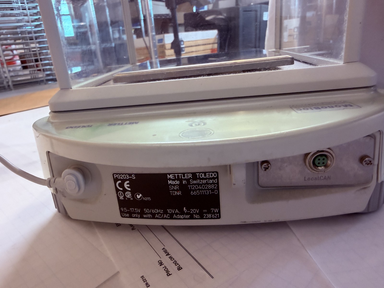 Mettler Toledo PG203-S Precision Balance 210g x 0.001g Tested - No Power Supply