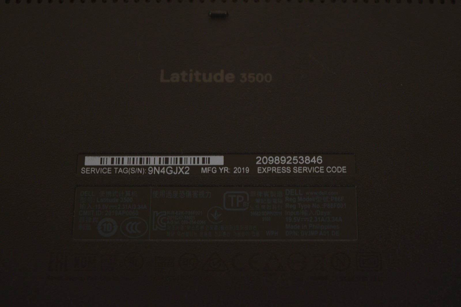 Dell Latitude 3500 15.6" FHD i5 8th Gen 16GB 256GB SSD Win 11 Home - Grade B