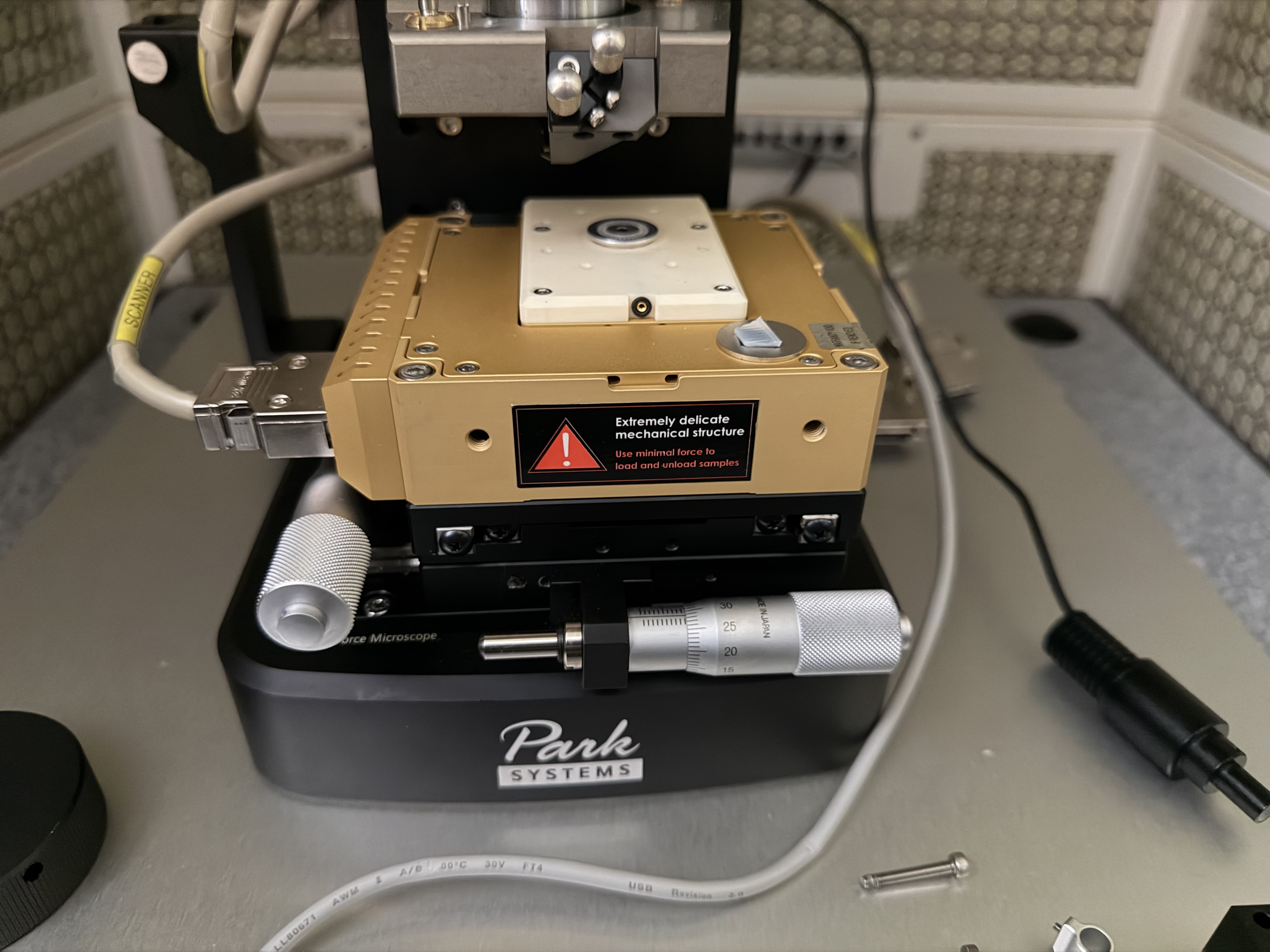Park Systems XE7 Atomic Force Microscope (AFM) - Complete System w/ Controller, Acoustic/Vibration Enclosure + Full Software Suite & Registered Ownership