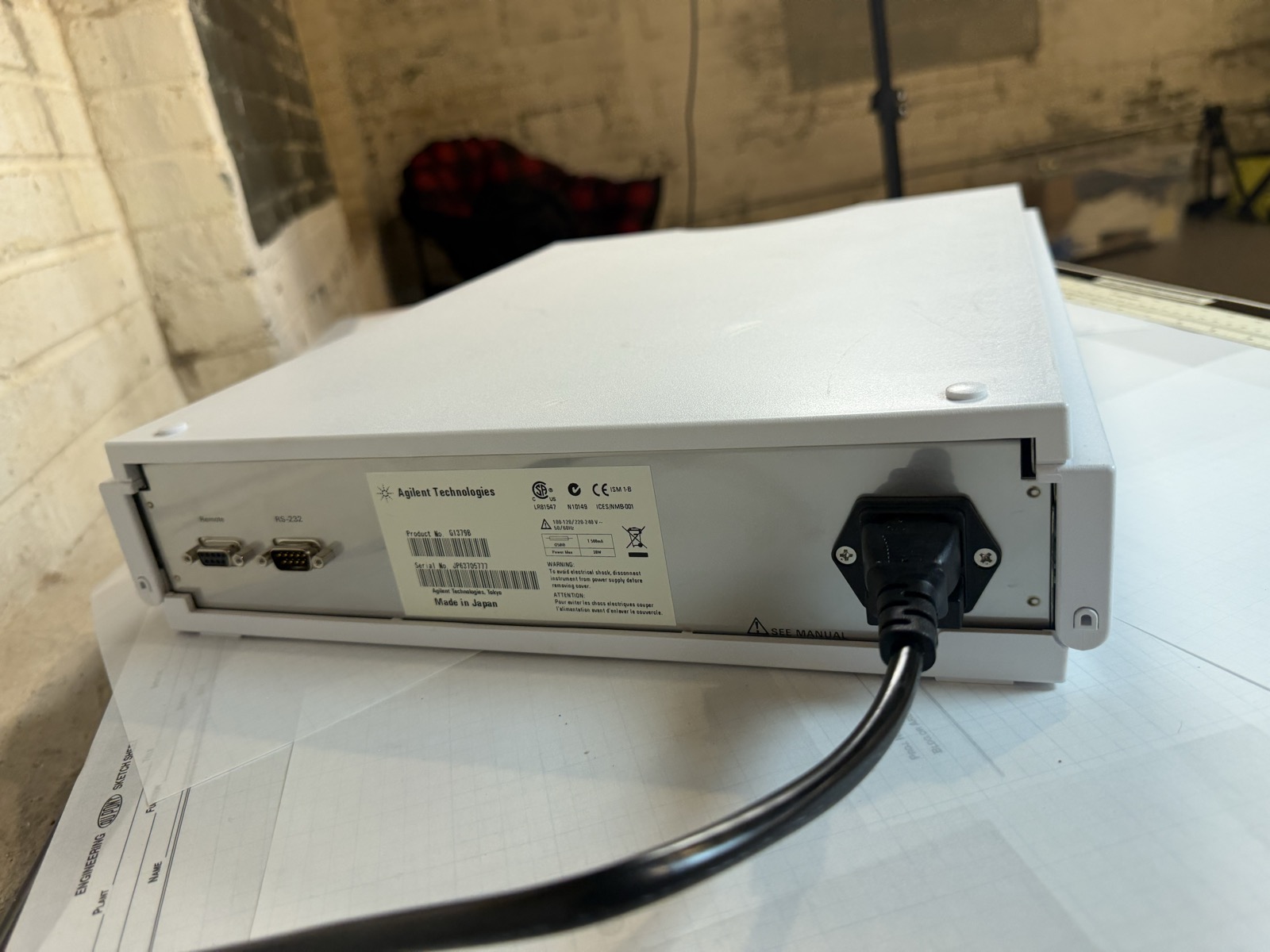 Agilent 1200 G1379B Micro Vacuum Degasser HPLC S/N JP82010098 — Powers On