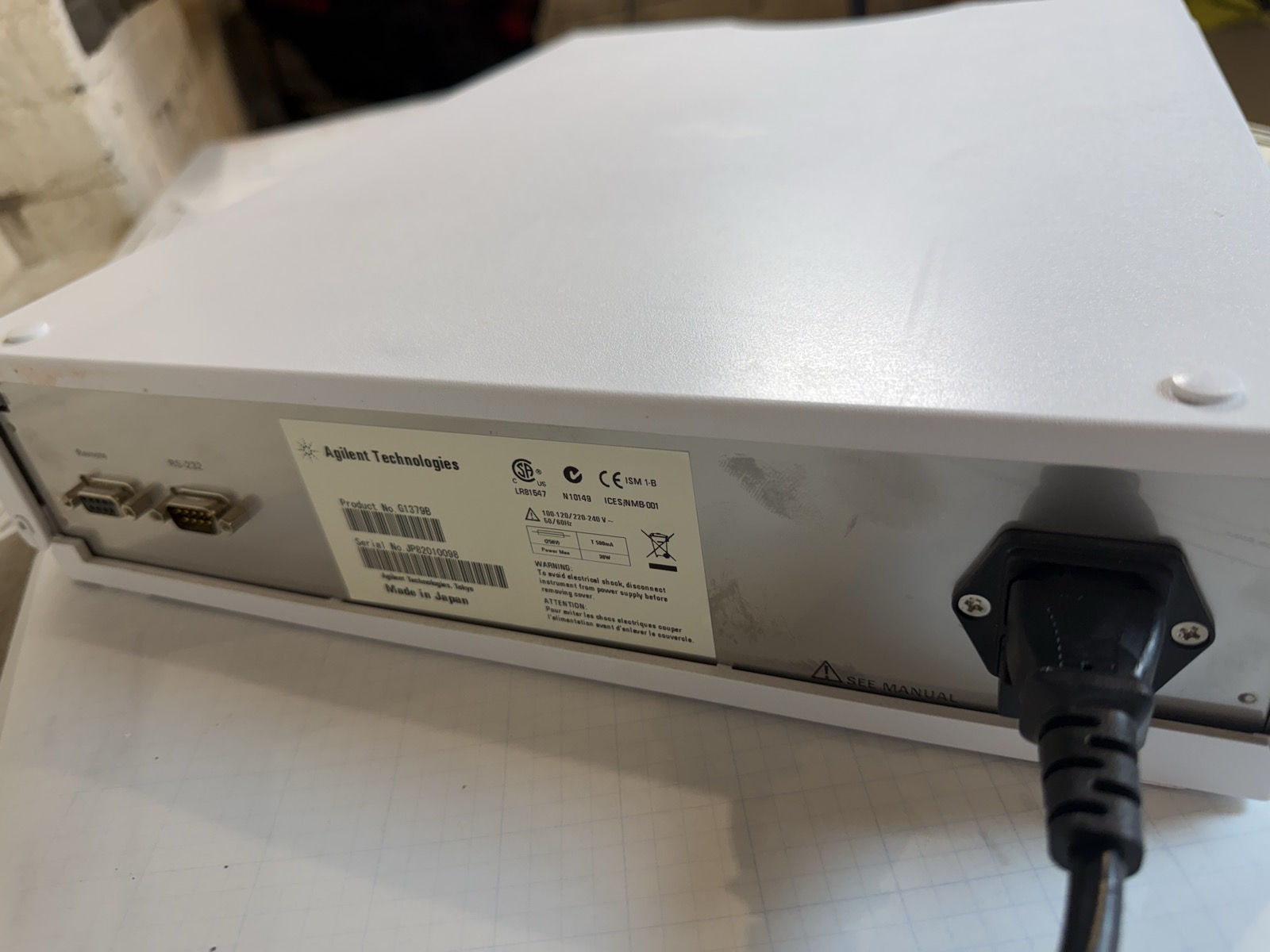 Agilent 1200 G1379B Micro Vacuum Degasser HPLC S/N JP82010098 — Powers On