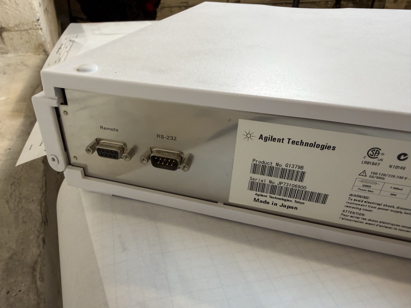 Agilent 1200 G1379B Micro Vacuum Degasser HPLC S/N JP73106900 — Powers On