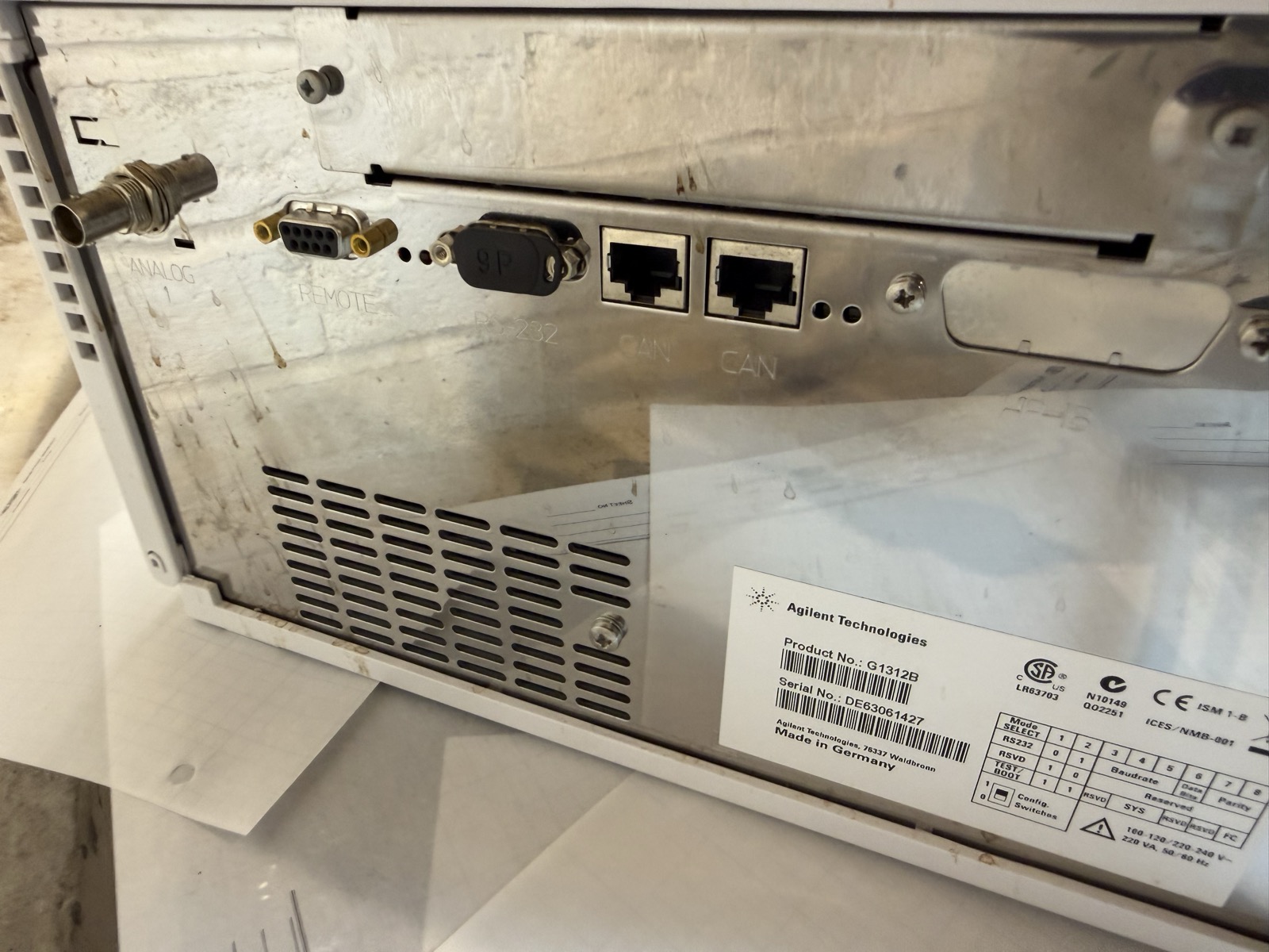 Agilent 1200 G1312B Binary Pump SL HPLC S/N DE63061427 — Powers On, Pumps Water