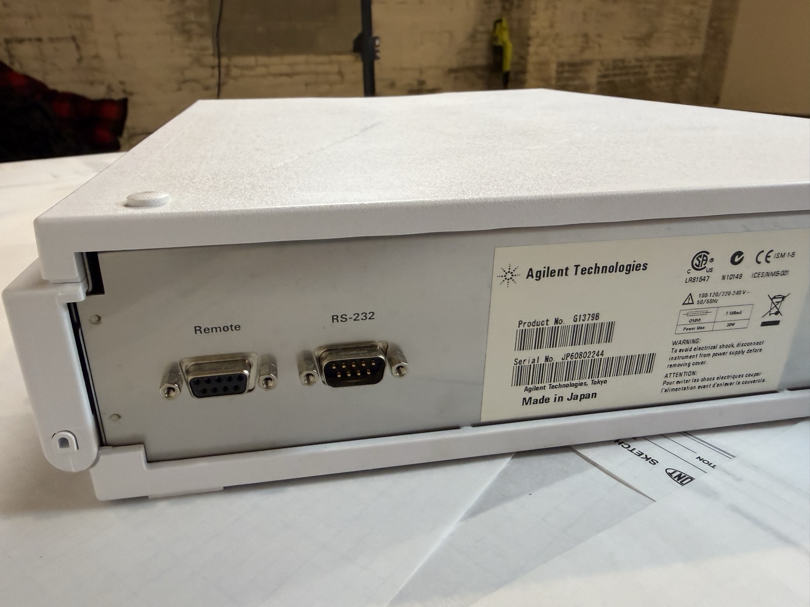 Agilent 1200 G1379B Micro Vacuum Degasser HPLC S/N JP60802244 — Powers On