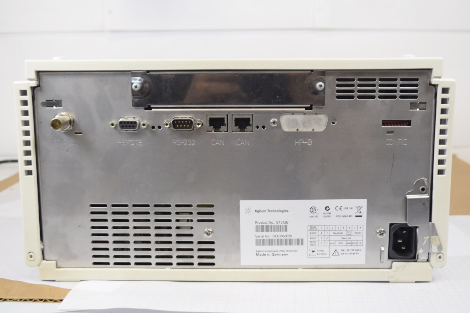 Agilent 1200 G1312B Binary Pump SL DE63060030 Pressure Test PASS Seal Wash SSV