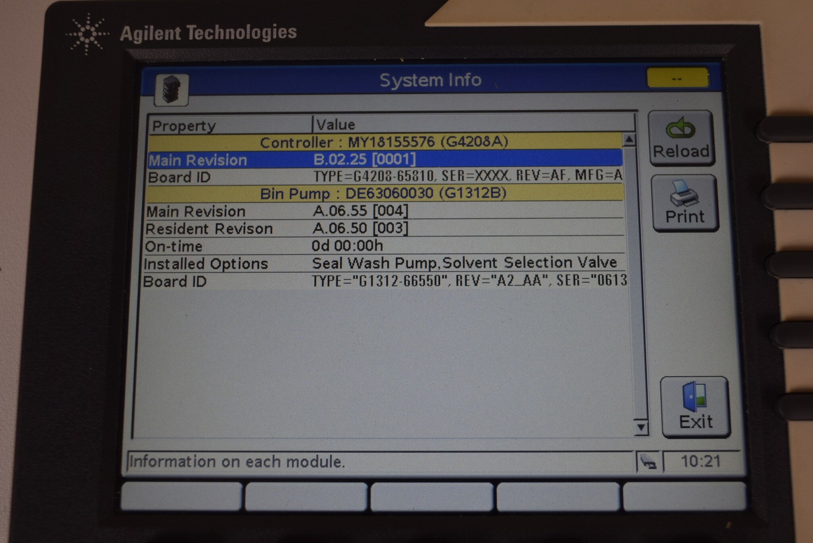 Agilent 1200 G1312B Binary Pump SL DE63060030 Pressure Test PASS Seal Wash SSV