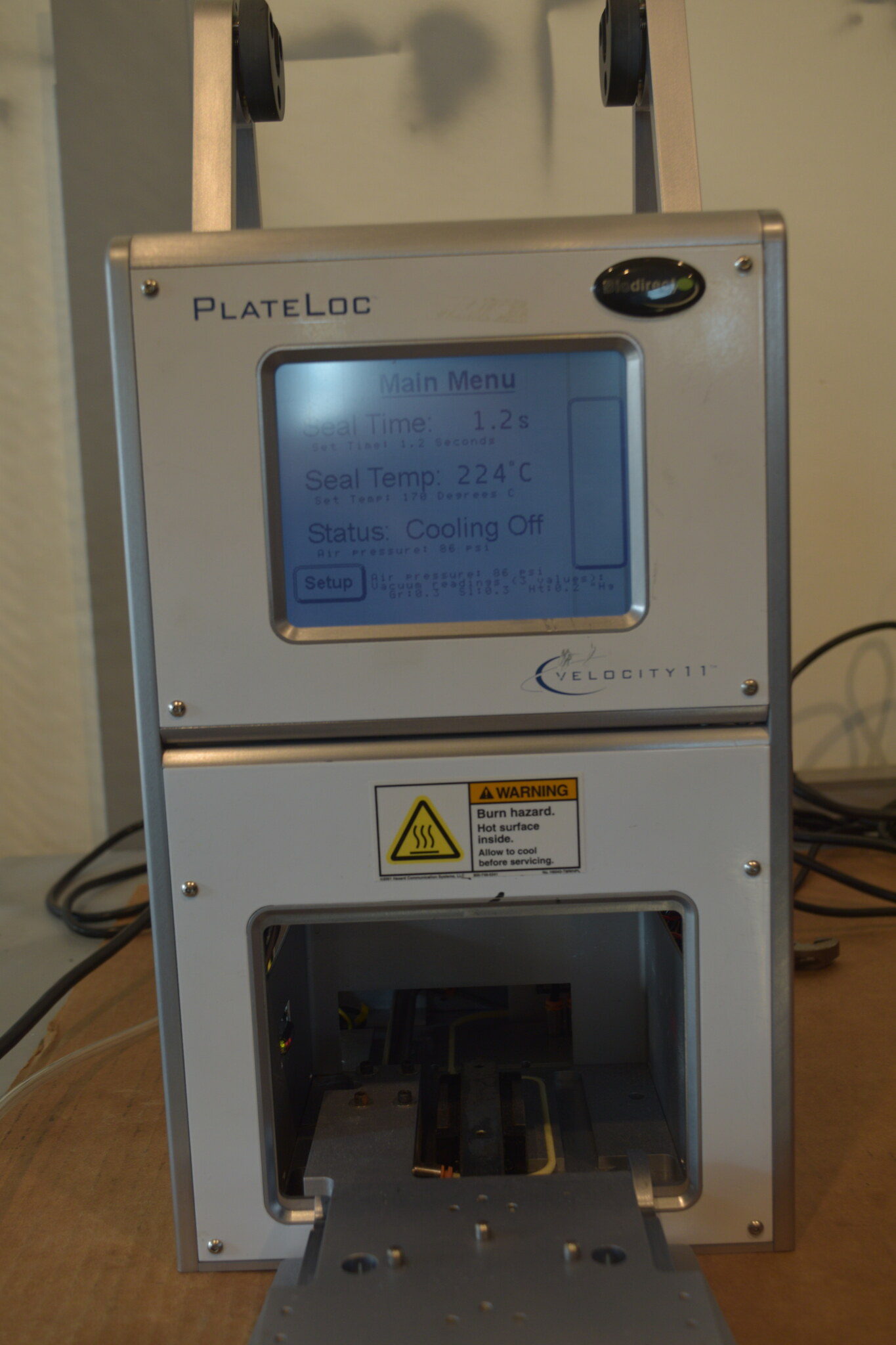 Agilent Velocity11 PlateLoc G5585B Microplate Sealer - Air Tested, No Stage